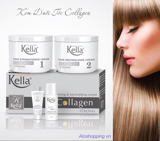 Kem duỗi tóc Collagen Kella