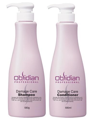 Bộ dầu gội /xả tái tạo tóc obsidian - Damage Care Shampoo/ conditioner  580ml