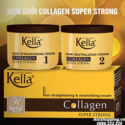 Kem duỗi tóc Collagen Kella(Vàng)