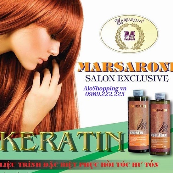 Keratin - Nguyên Chất đặc trị tóc hư tổn Marsaroni