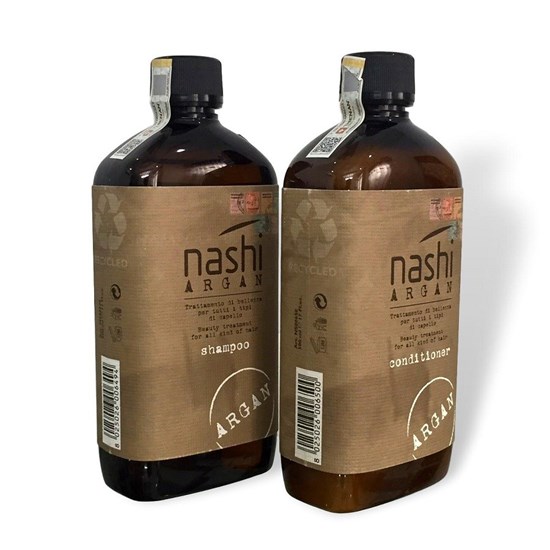 Bộ Gội + Xả Nashi Argan Classic siêu mềm mượt phục hồi tóc Italy 500ml