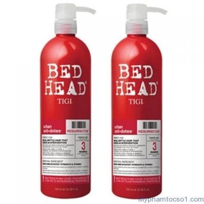 	Dầu gội xả Tái Sinh BED HEAD TIGI URBAN ANTIDOTES SỐ 3 MÀU ĐỎ Resurrection Shampoo (750ml)